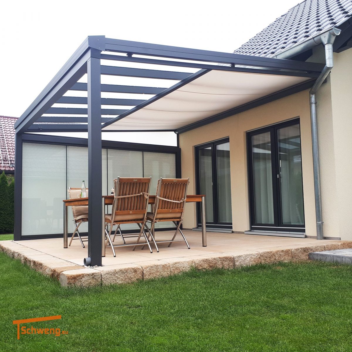 Schweng Terrassen Berdachung Aus Aluminium Mit Mm Avec Pergola Alu