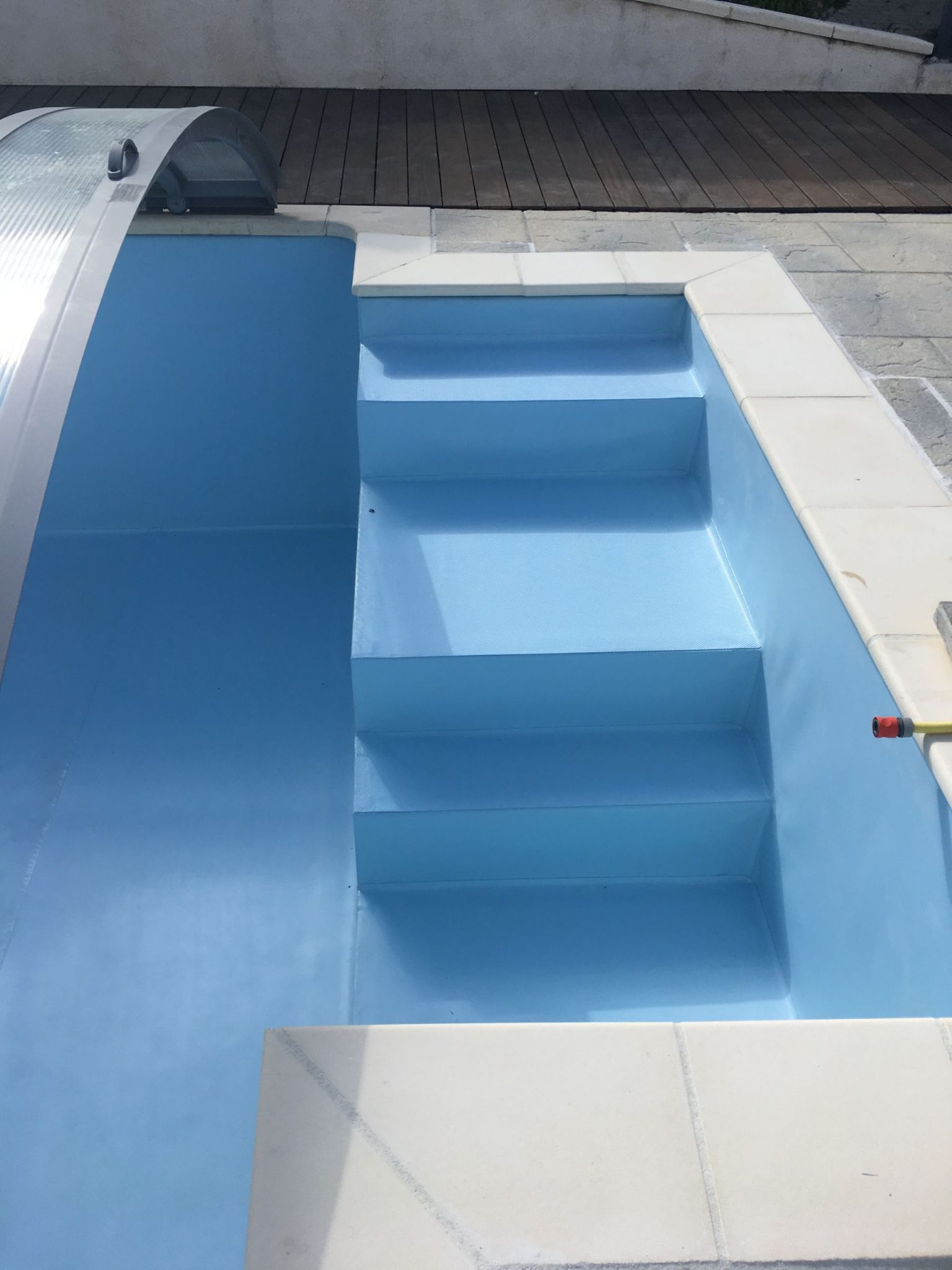 Escalier Piscine À Poser Sur Liner Idees Conception Jardin Idees