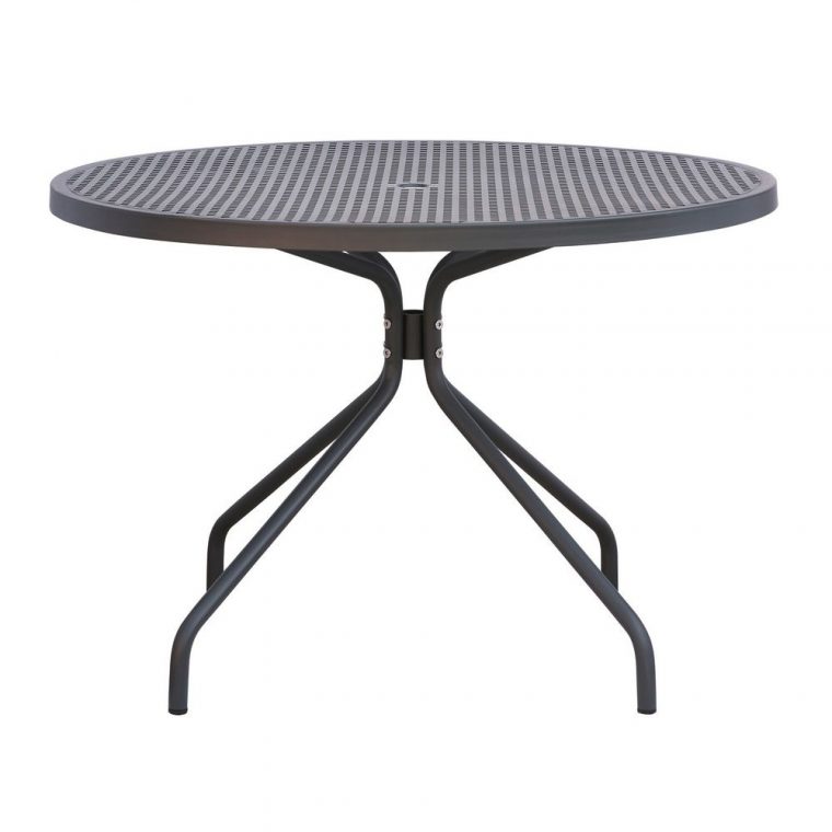 table ronde de jardin en metal
