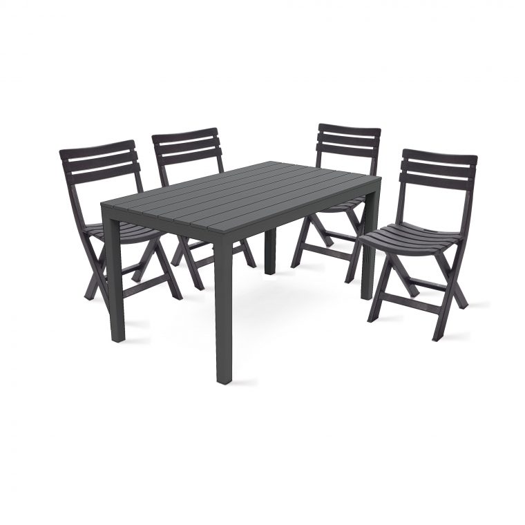 table et chaises de jardin pliantes