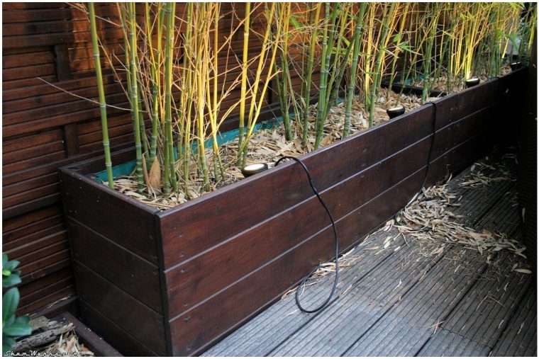 jardiniere bois pour bambou
