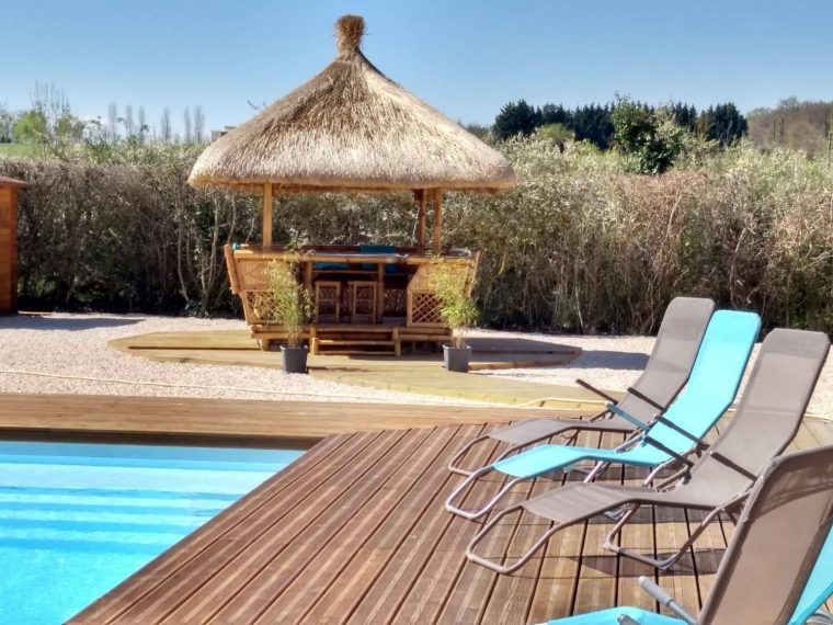 paillote de jardin en bambou prix