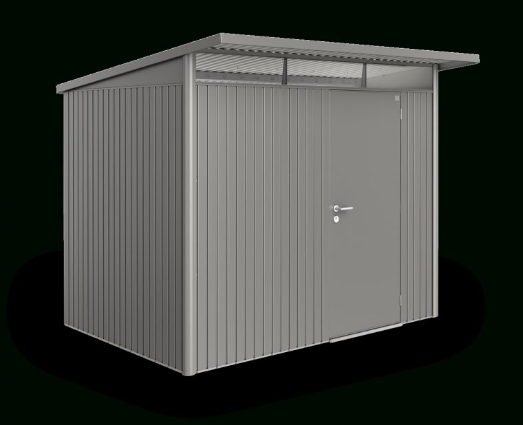 abri jardin metal toit plat