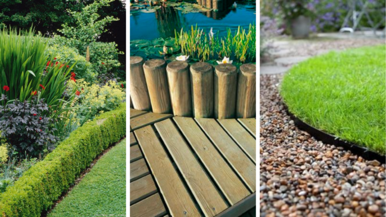 bordure de jardin en palette