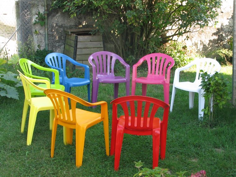 peindre salon de jardin en plastique