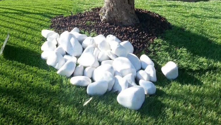galet blanc pour jardin