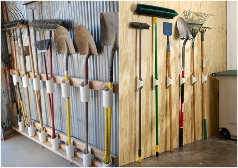 rangement outils de jardin palette