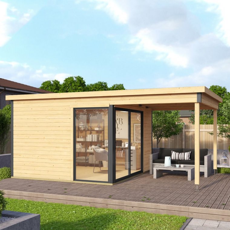 abri de jardin avec extension