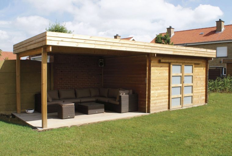 abri de jardin avec preau