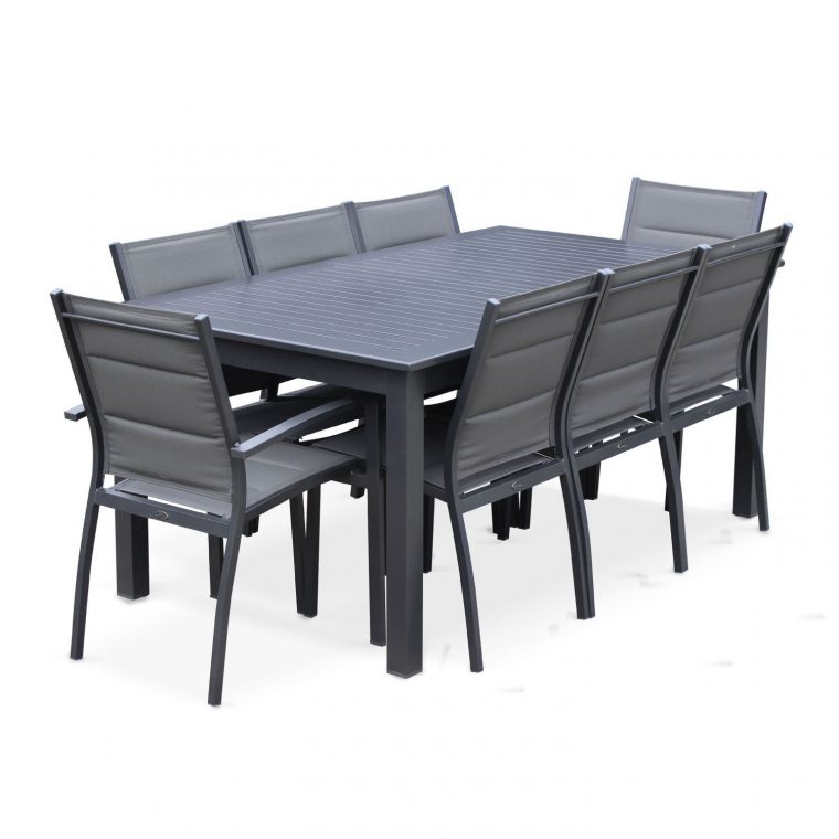 salon de jardin extensible aluminium