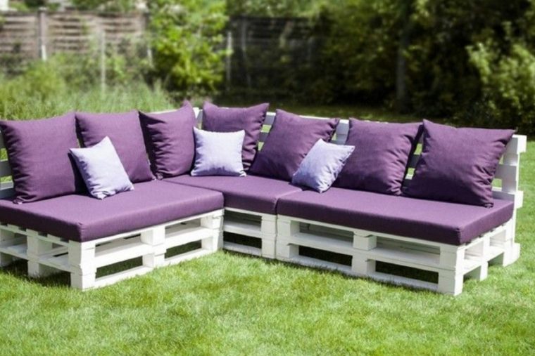 salon de jardin en palette fait maison