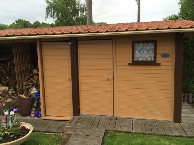 peinture bois exterieur abri de jardin
