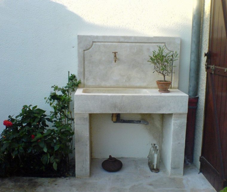 evier exterieur de jardin
