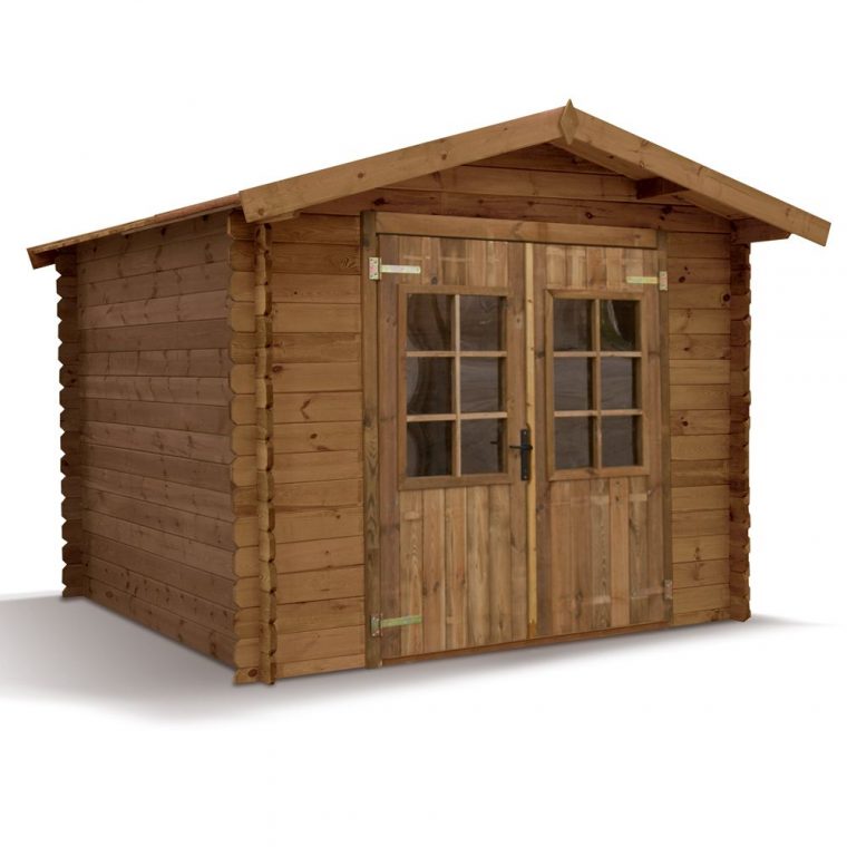 abri jardin bois traite