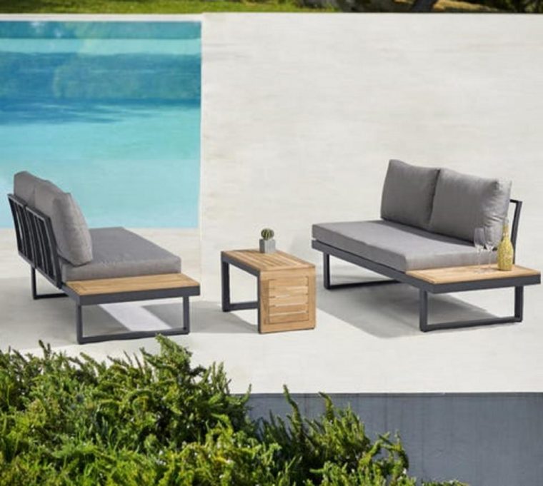 salon de jardin bas metal