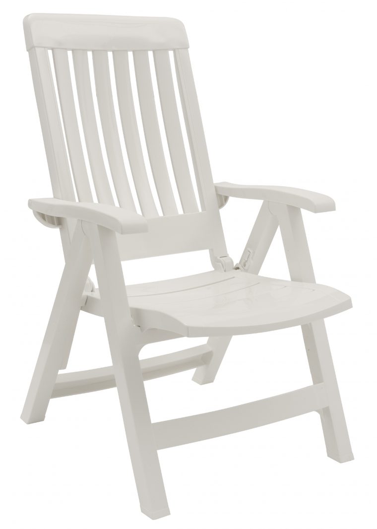 chaise de jardin pvc blanc pas cher