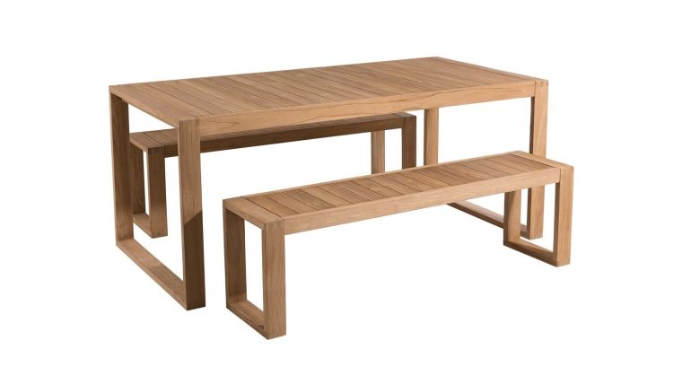 salon de jardin banc