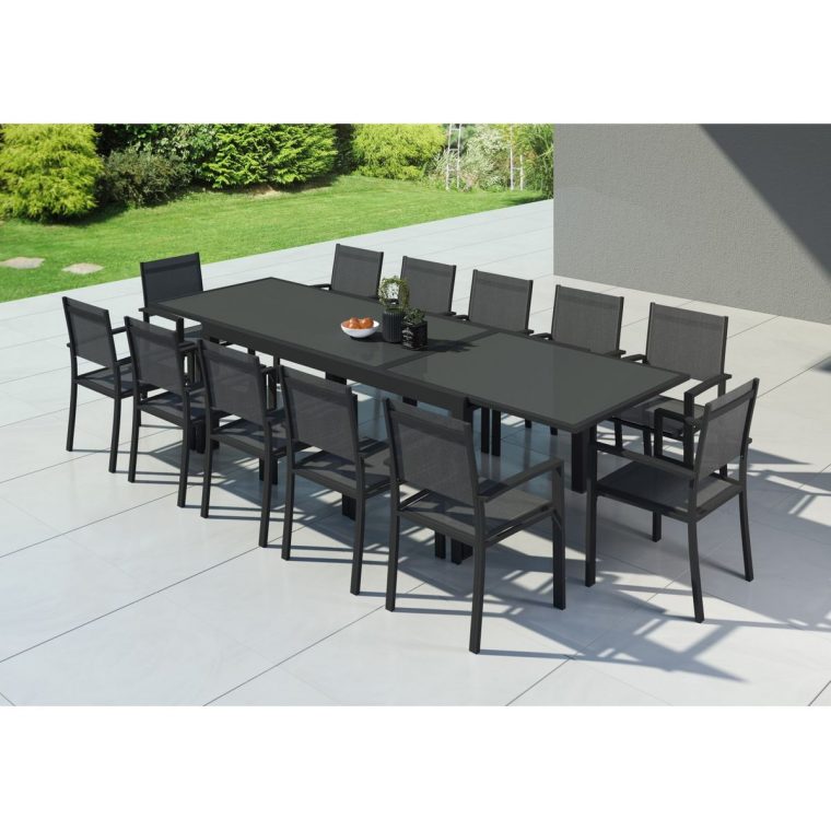 table et chaise de jardin 12 personnes