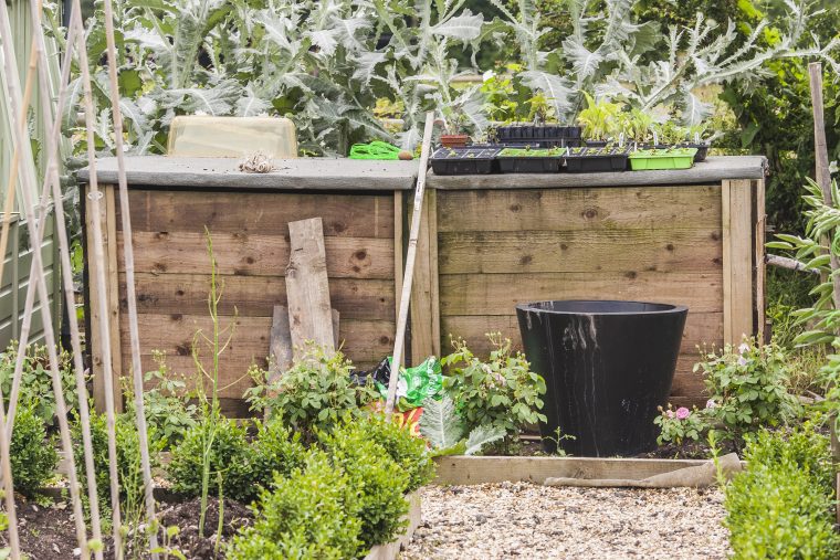 bac a compost jardin