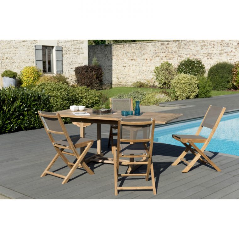 table de jardin 4 personnes extensible
