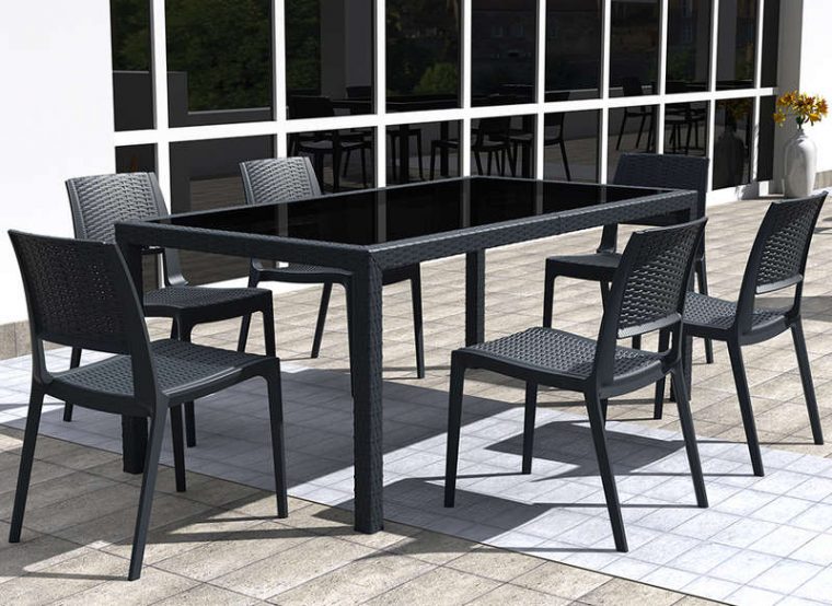 salon de jardin anthracite