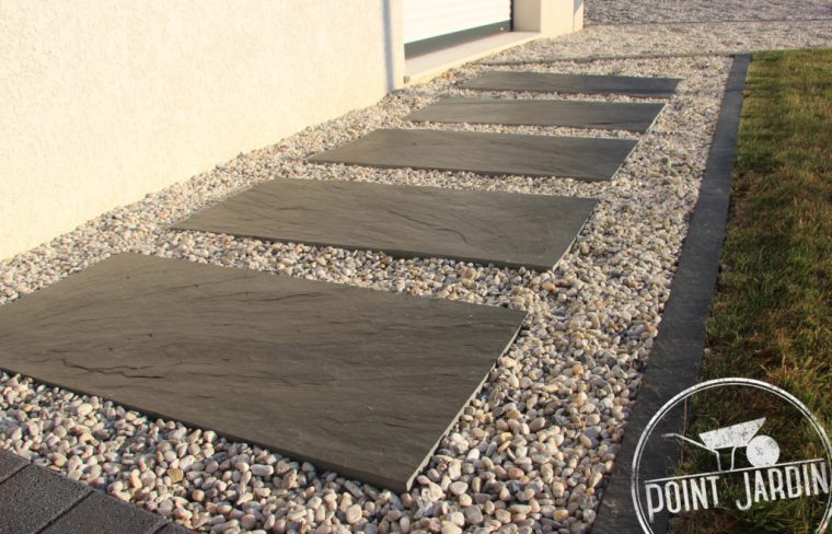 pierre d'ardoise pour jardin