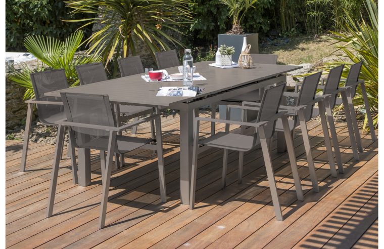 ensemble de jardin aluminium