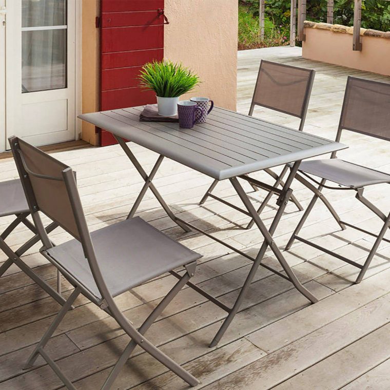 table de jardin pliable