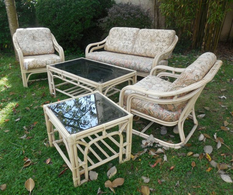 salon de jardin en rotin occasion