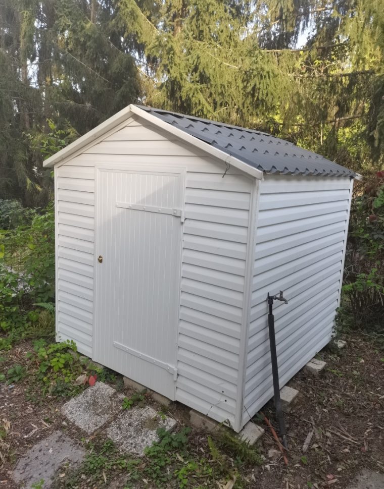 abri de jardin pvc pour mobil-home