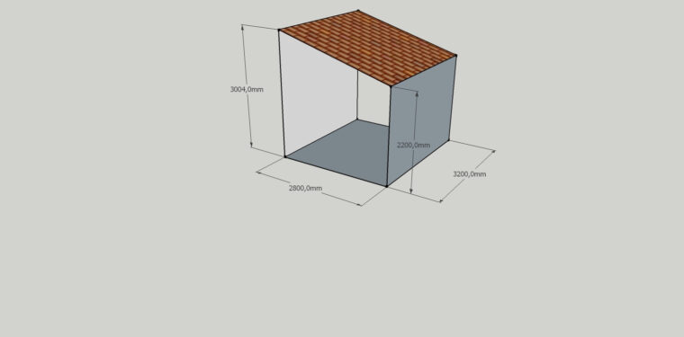 Abri De Jardin En Dur Construire Une Charpente En Bois 1 Pente Unique Auvent