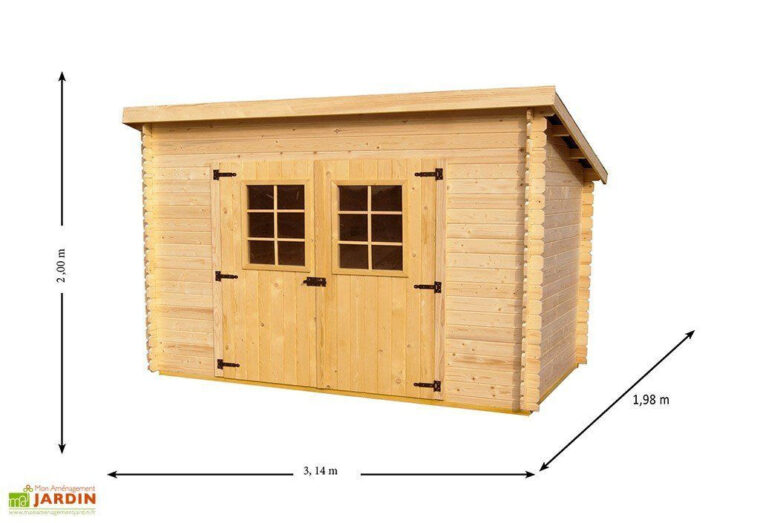 Abri De Jardin Monopente Abri De Jardin Bois 20 Mm Monopente 198x314x200cm Habrita