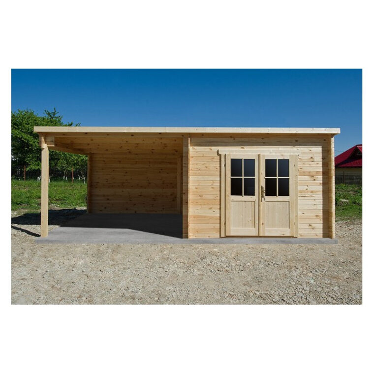 Abri Jardin Bois toit Plat Abri Bois toit Plat 9m² 40mm Terrasse Couverte 9m² Gardy