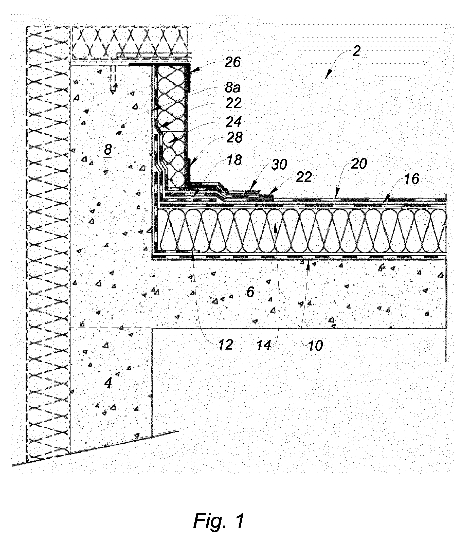 Acrotère toiture Terrasse Patent Ep A1 Procédé D étanchéisation Et D