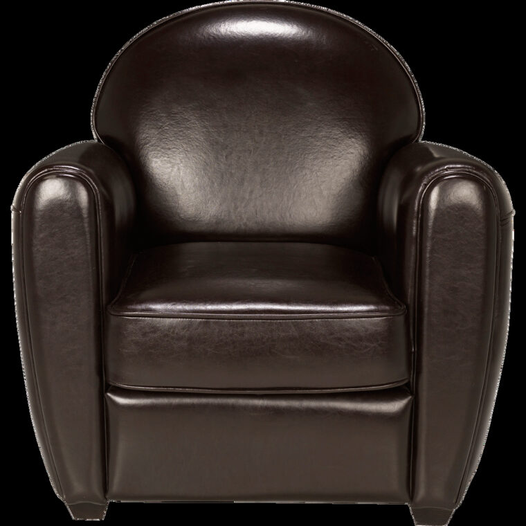 Alinea Canape Cuir Fauteuil Club En Cuir Marron Habana Fauteuils Et Poufs