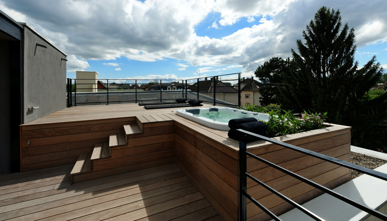 Amenagement toit Terrasse Amenagement Jacuzzi Exterieur Xa12