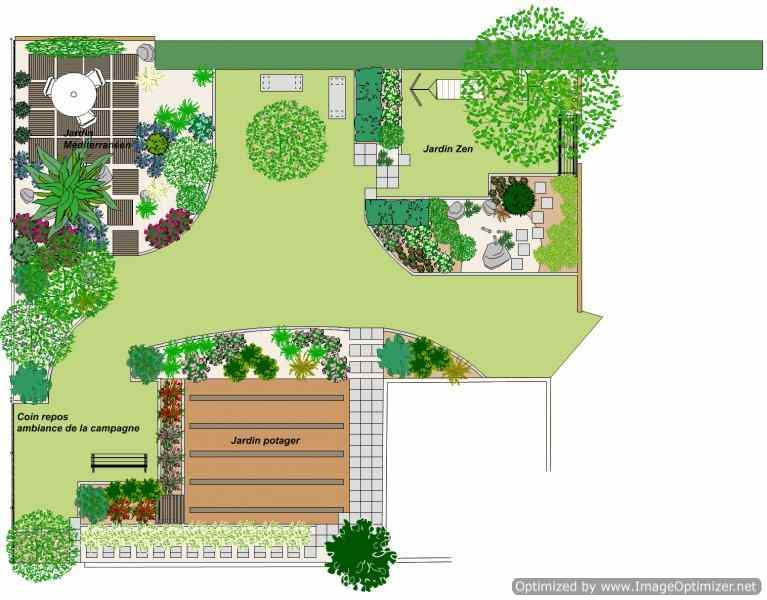 Aménager Un Jardin Rectangulaire Principe Aménagement Petit Jardin C&amp;co Garden Design