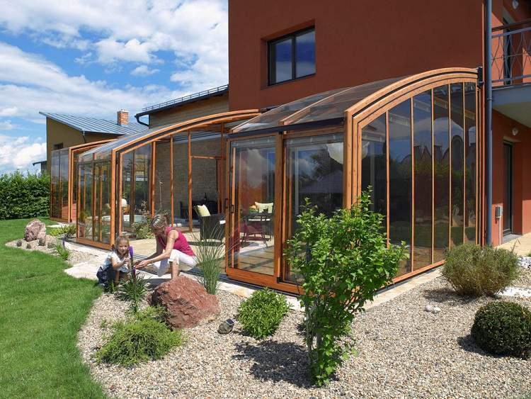Auvent De Terrasse Terrasse Couverte 30 Idées Sur L Auvent En Bois Et La
