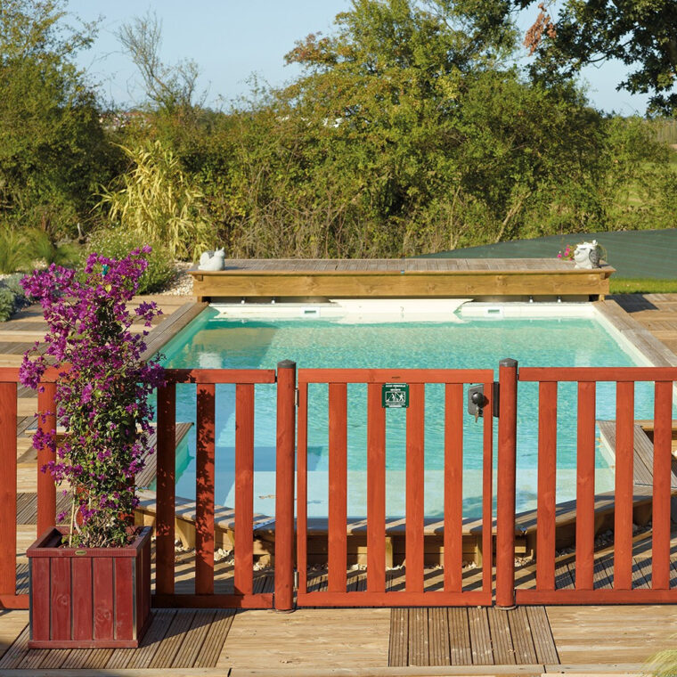 Bois Pour Piscine Barriere Piscine Bois à Barreaux Achat Vente Pas Cher