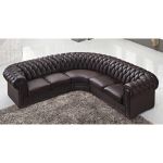 Canape Angle Cuir Marron Deco In Paris Canape D Angle Capitonne Cuir Chesterfield