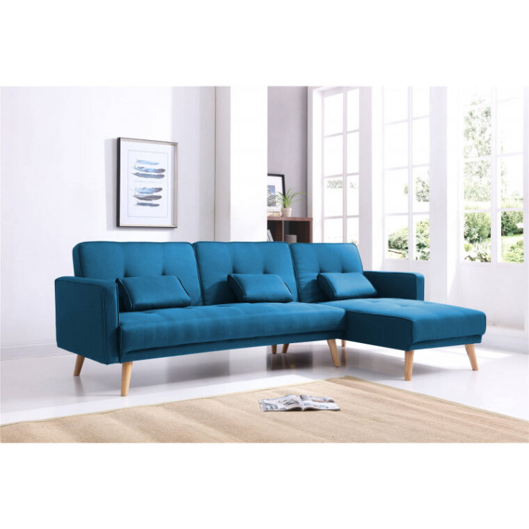 Canapé Angle Scandinave Convertible Scandinave Canapé D Angle Réversible Convertible Bleu