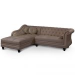 Canape Angle Taupe Canapé D Angle Gauche Empire Taupe Style Chesterfield