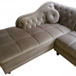 Canape Angle Taupe Canapé D Angle Gauche Empire Velours Taupe Style Chesterfield