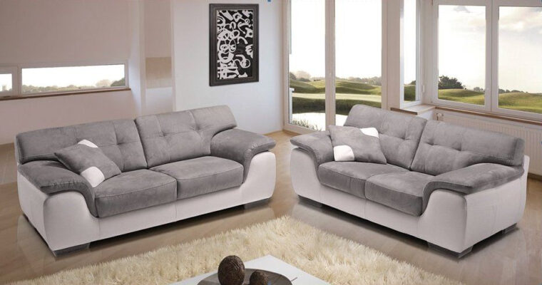 Canapé Bi Matière Verone Canapé Cuir Et Microfibre Personnalisable Sur