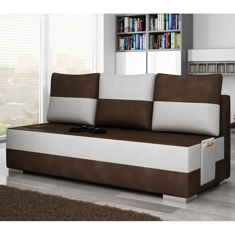 Canapé Blanc Convertible Canapé Convertible 3 Places Bicolore Canapé Blanc Convertible Canapé Convertible 3 Places Bicolore