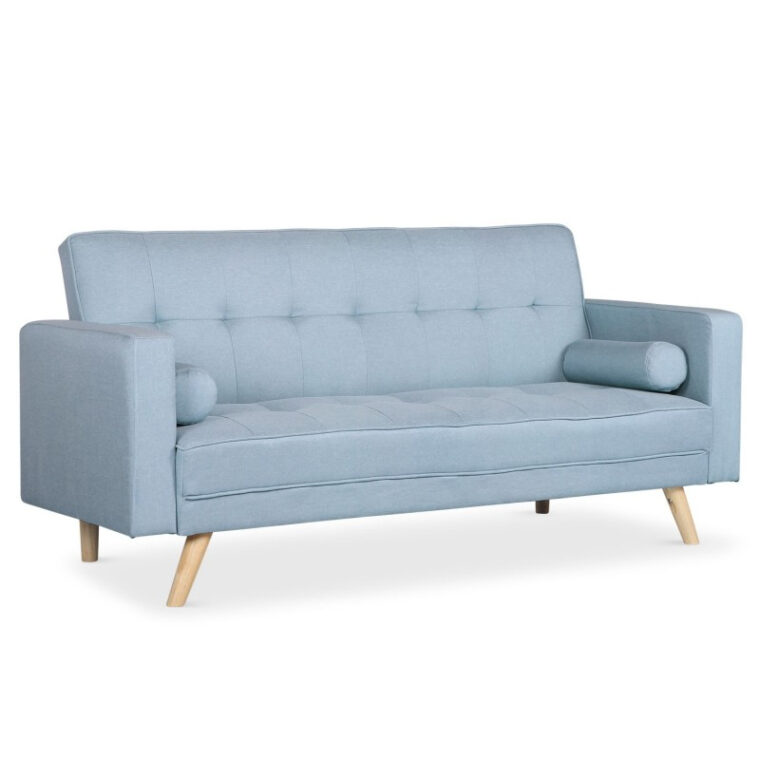 Canapé Bleu Scandinave Canapé Convertible 3 Places Scandinave &quot;navya&quot; Bleu Clair