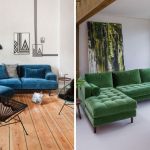 Canapé Bleu Vert Inspirations Pour Un Canapé En Velours Joli Place