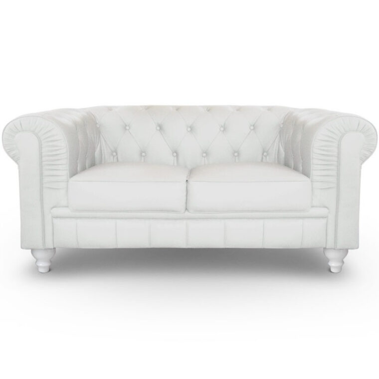 Canapé Chesterfield Blanc Canapé 2 Places Chesterfield Blanc Pas Cher British Déco