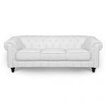 Canapé Chesterfield Blanc Deco In Paris Canape 3 Places Blanc Chesterfield Can