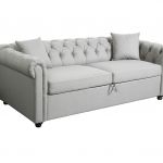 Canapé Chesterfield Gris Canapé Convertible 3 Places Chesterfield Alfred En Tissu